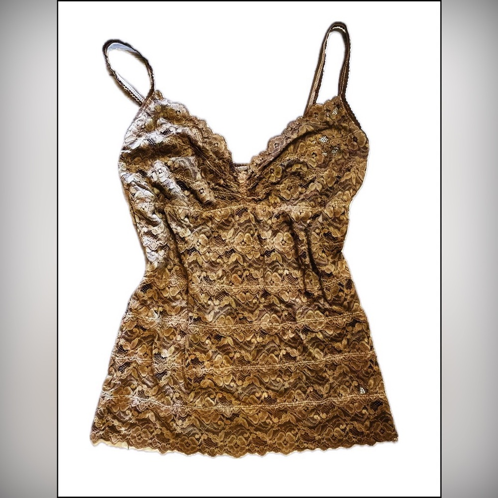Elegant Lace Camisole in Tan